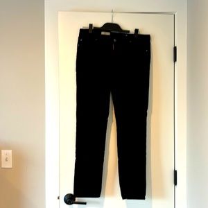 AG | The Stilt Cigarette Leg Corduroy Pants in Navy Blue | Size 32R | Like new